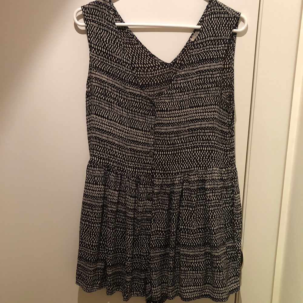 Urban Outfitters Black and White Romper